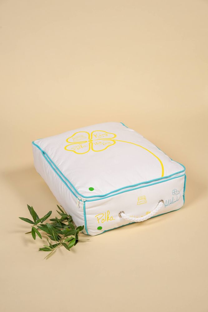 Linge de lit - Parure complète Polka Turquoise et verte - ALDÉLINDA HOME