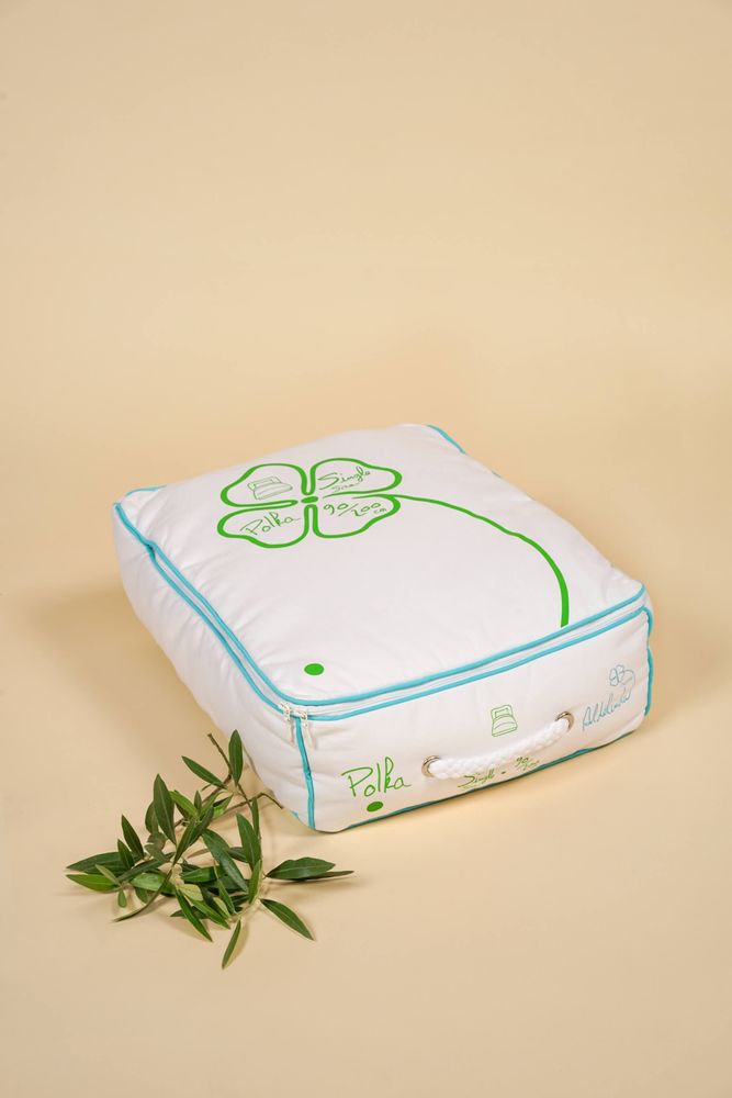 Linge de lit - Parure complète Polka Turquoise et verte - ALDÉLINDA HOME