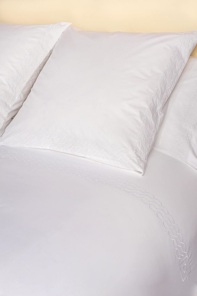 Bed linens - Complete set White Braid - ALDÉLINDA HOME