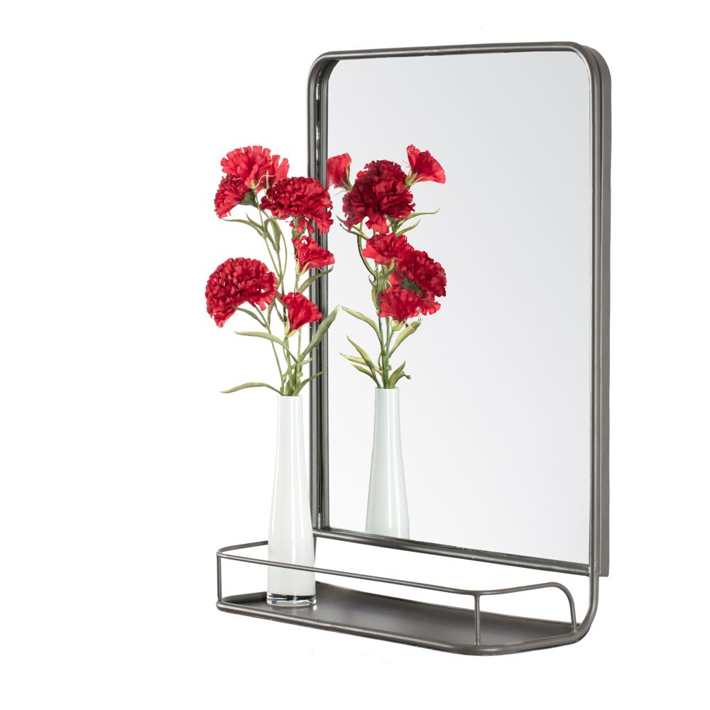 Mirrors - Moselle Wall Mirror With Shelf - MH LONDON