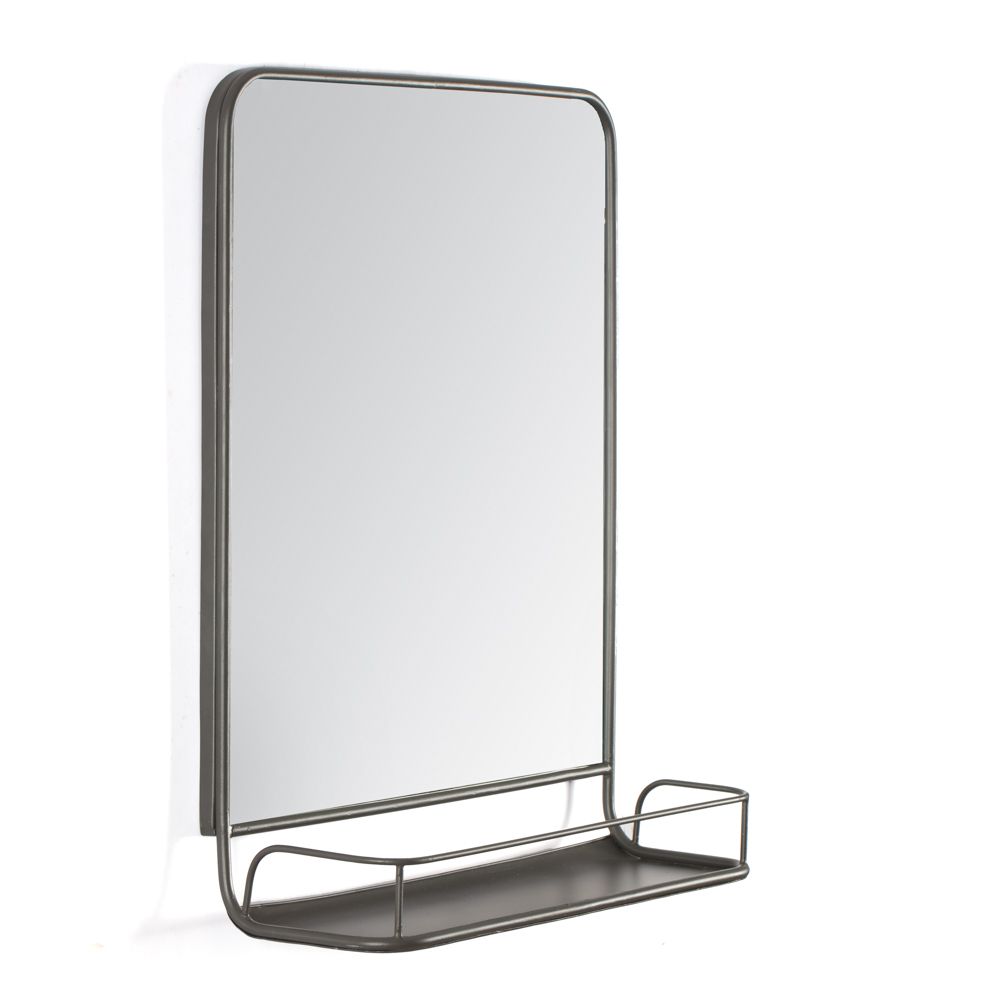 Mirrors - Moselle Wall Mirror With Shelf - MH LONDON