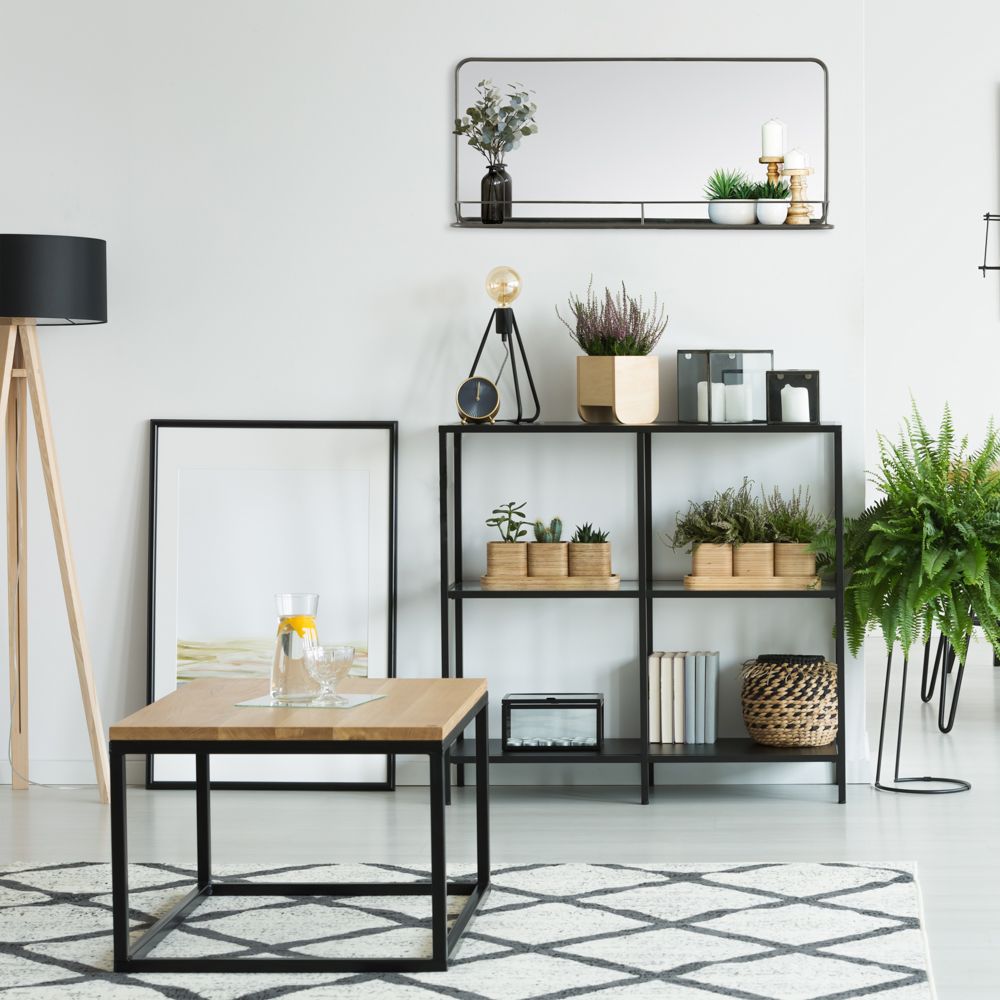 Mirrors - Manom Wall Mirror With Shelf - MH LONDON