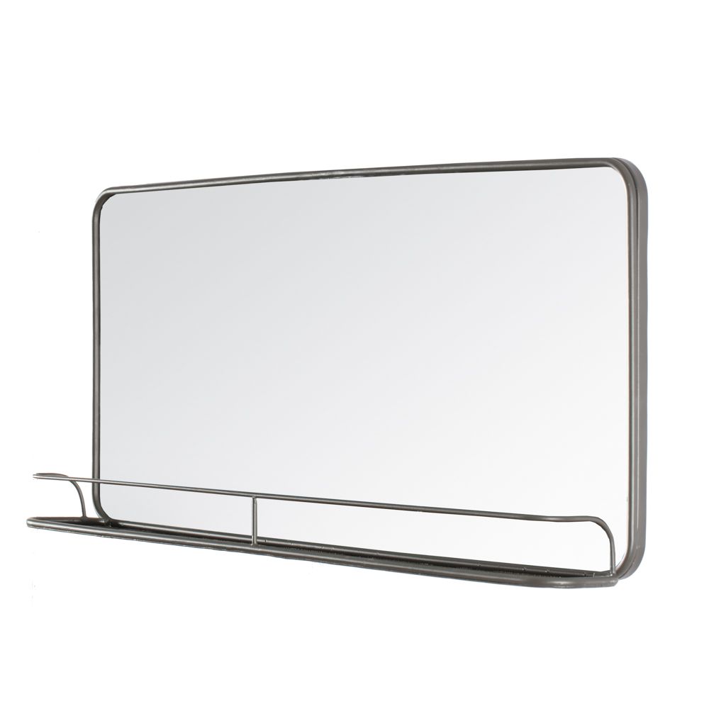 Mirrors - Manom Wall Mirror With Shelf - MH LONDON