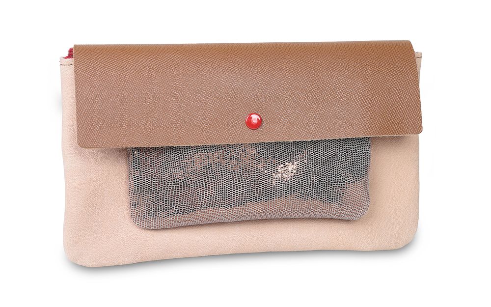 Leather goods - ZIPPED ALL-IN-ONE PURSE WITH FLAP - BANDIT MANCHOT