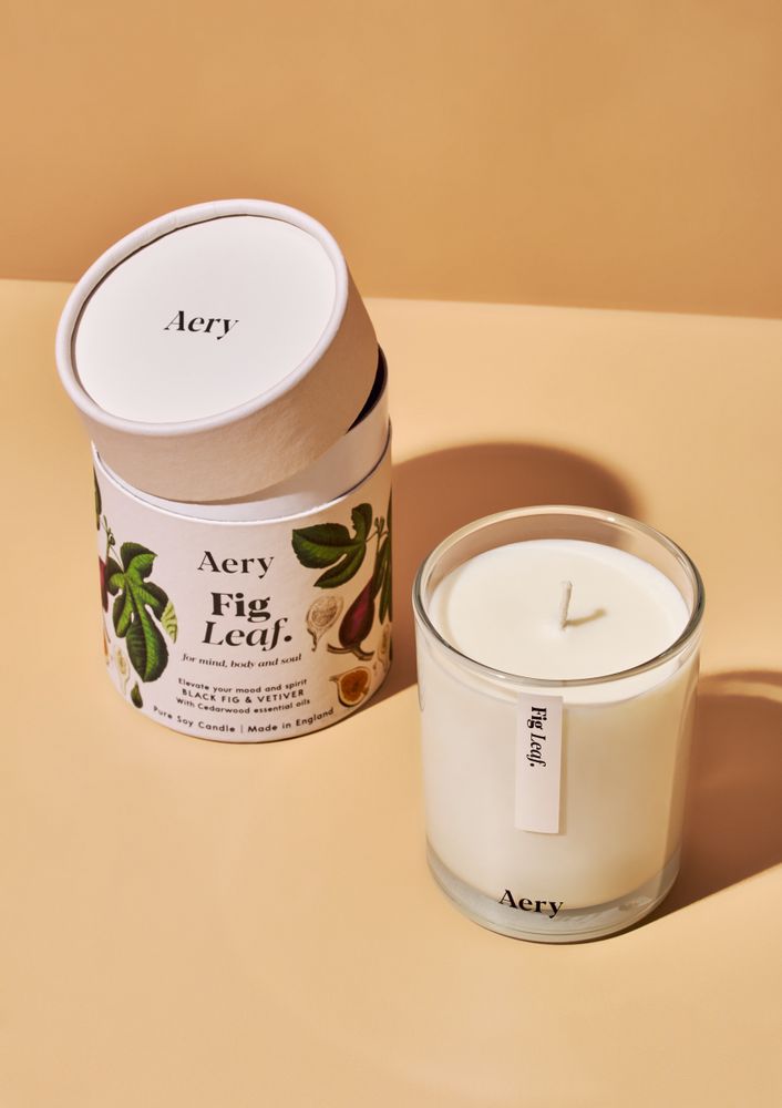 Gifts - White Botanical Soy Candle - AERY LIVING