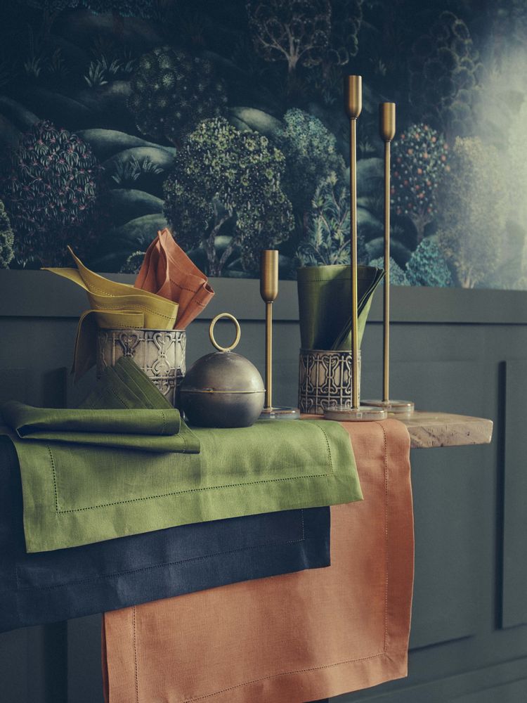 Table linen - Florence Cuivre - Towel, Set, Head to Head and Tablecloth - ALEXANDRE TURPAULT
