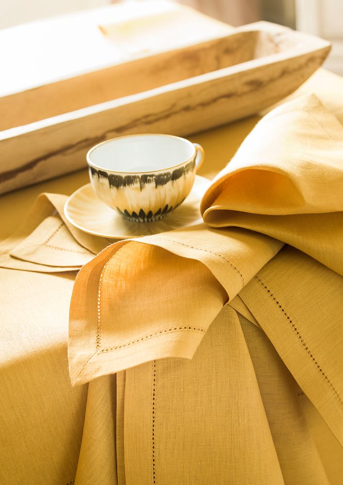 Table linen - Florence Mimosa - Napkin, placemat, tablerunner and tablecloth - ALEXANDRE TURPAULT