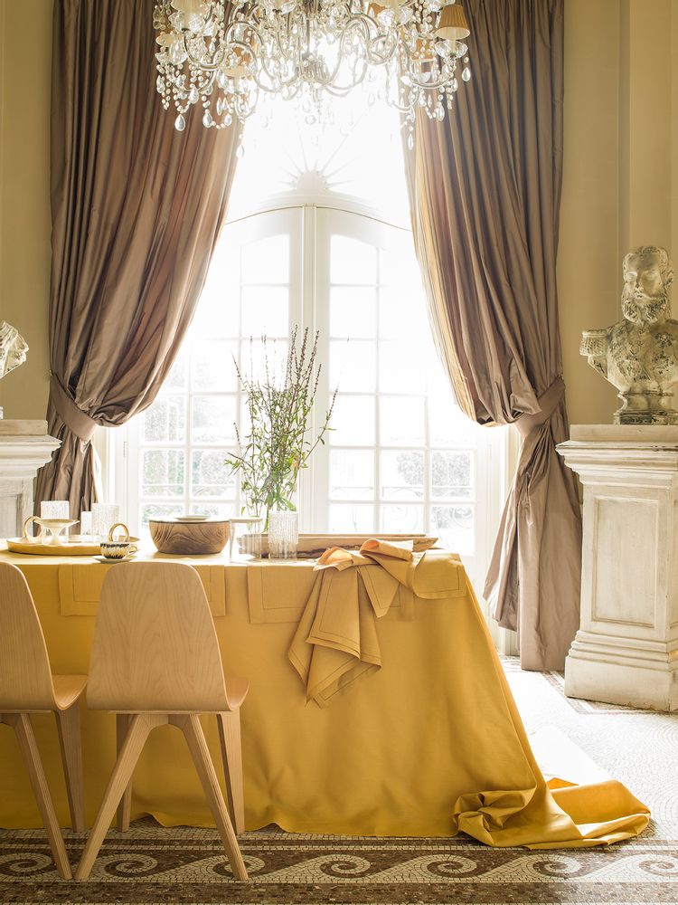 Table linen - Florence Mimosa - Napkin, placemat, tablerunner and tablecloth - ALEXANDRE TURPAULT