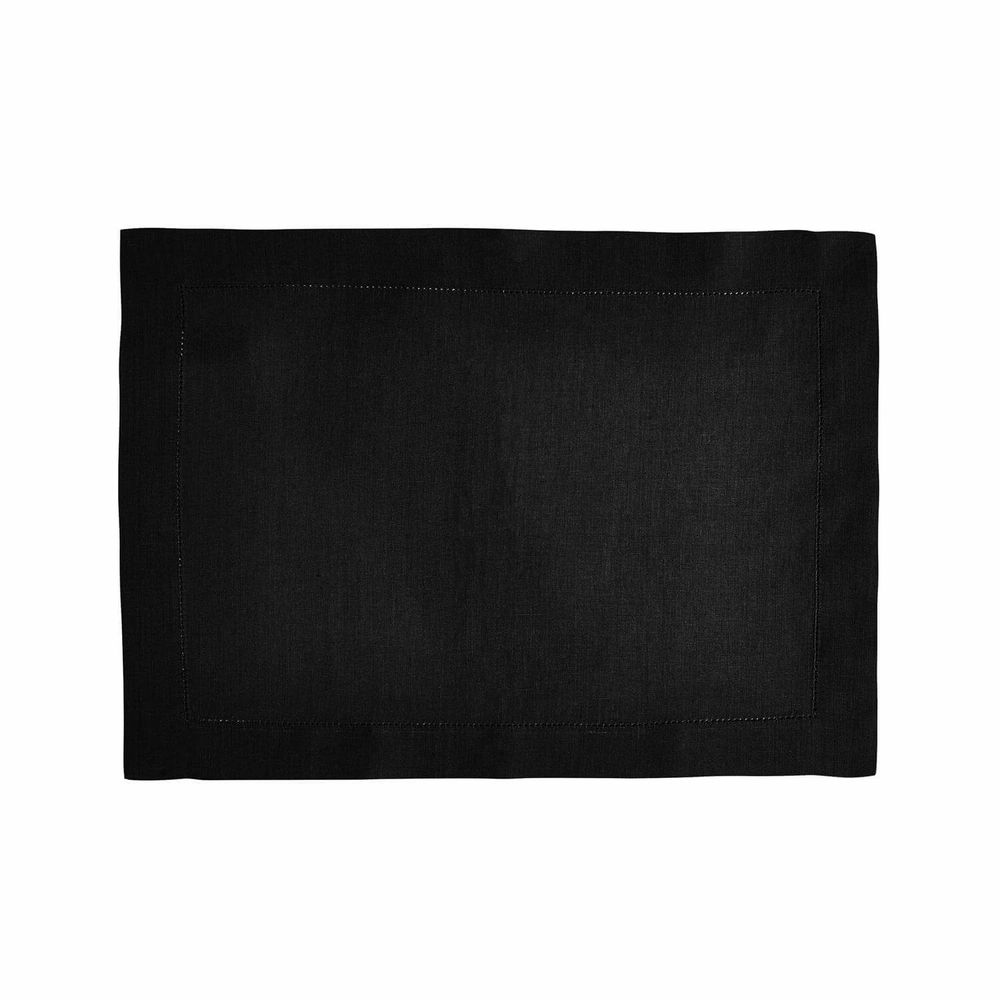 Linge de table textile - Florence Noir - Serviette, set, tête à tête et nappe - ALEXANDRE TURPAULT