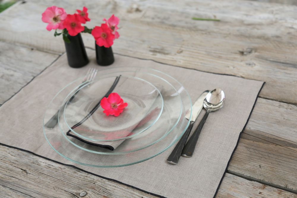 Placemats - 100% linen for the table - FIORIRA UN GIARDINO SRL