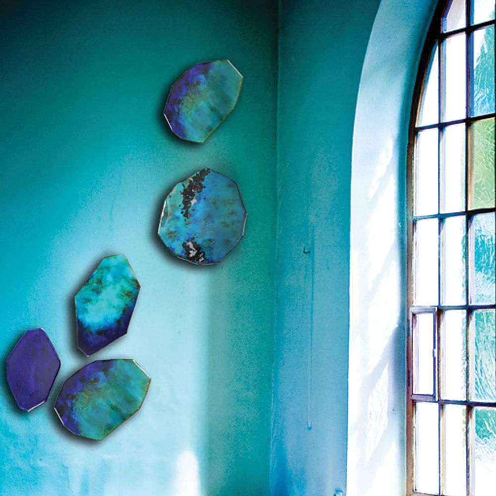 Other wall decoration - Wall composition - ARCHIPELAGO - ANNE DE LA FORGE EMAILLEUR SUR CUIVRE