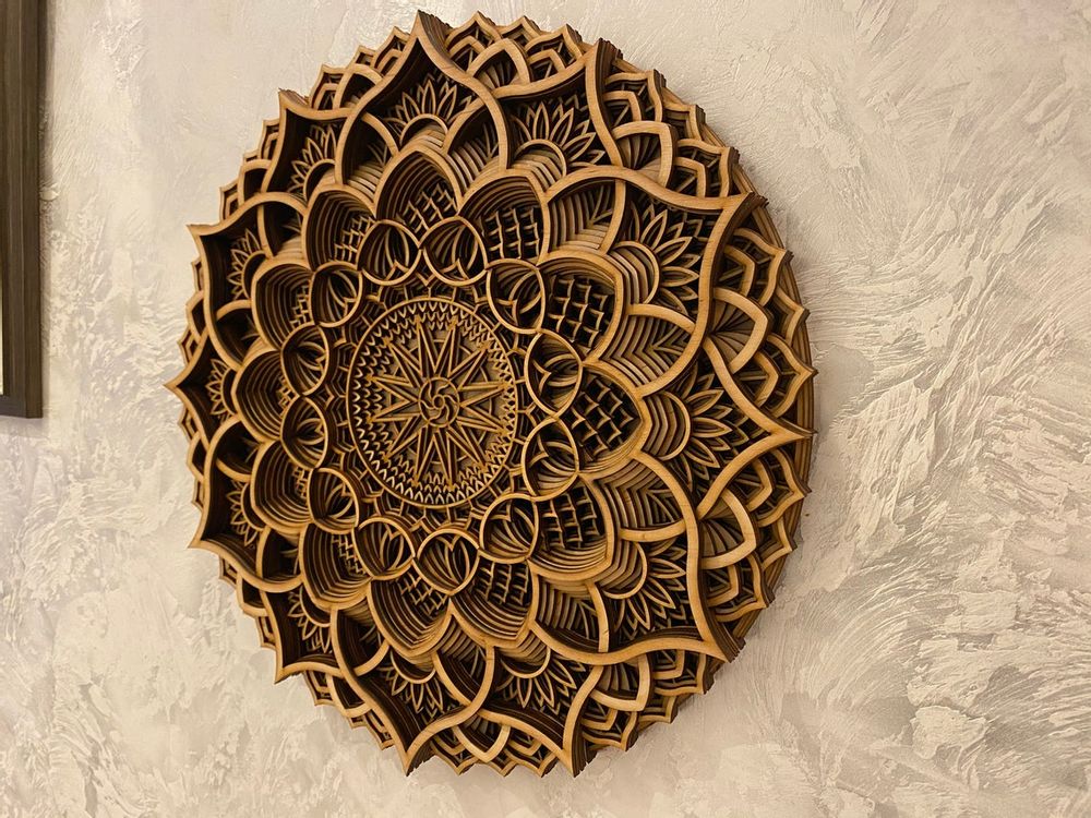 Other wall decoration - Wood Mandala, Apartment Decor, Elegant Wall Art - BHDECOR