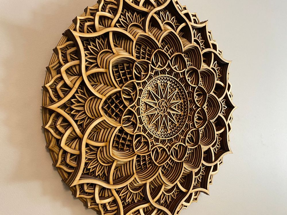 Other wall decoration - Wood Mandala, Apartment Decor, Elegant Wall Art - BHDECOR