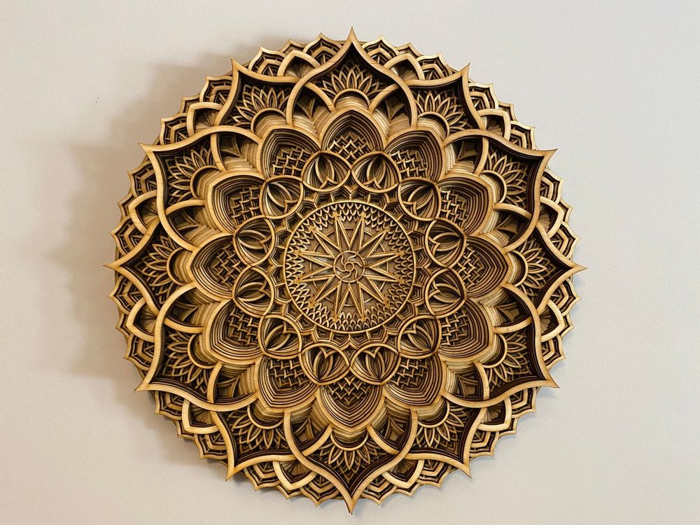 Other wall decoration - Wood Mandala, Apartment Decor, Elegant Wall Art - BHDECOR