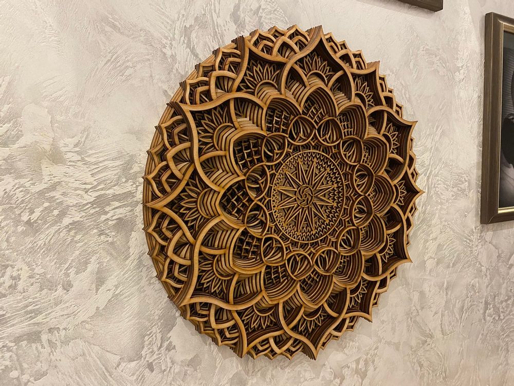 Other wall decoration - Wood Mandala, Apartment Decor, Elegant Wall Art - BHDECOR