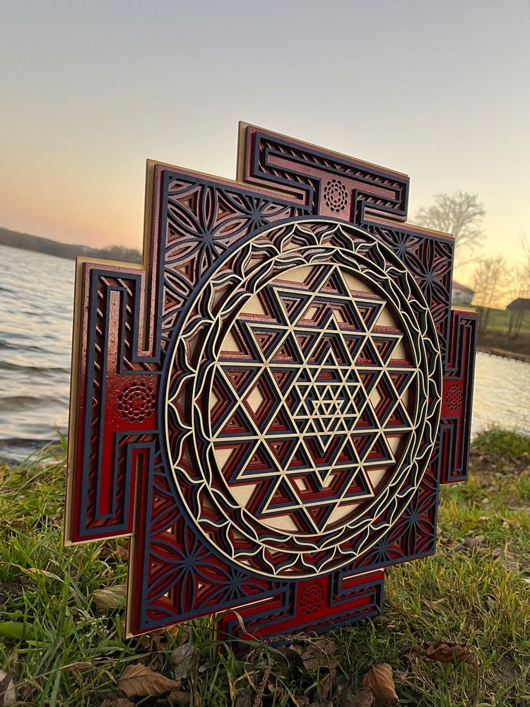 Other wall decoration - Sri Yantra Mandala, Sacred Geometry - BHDECOR