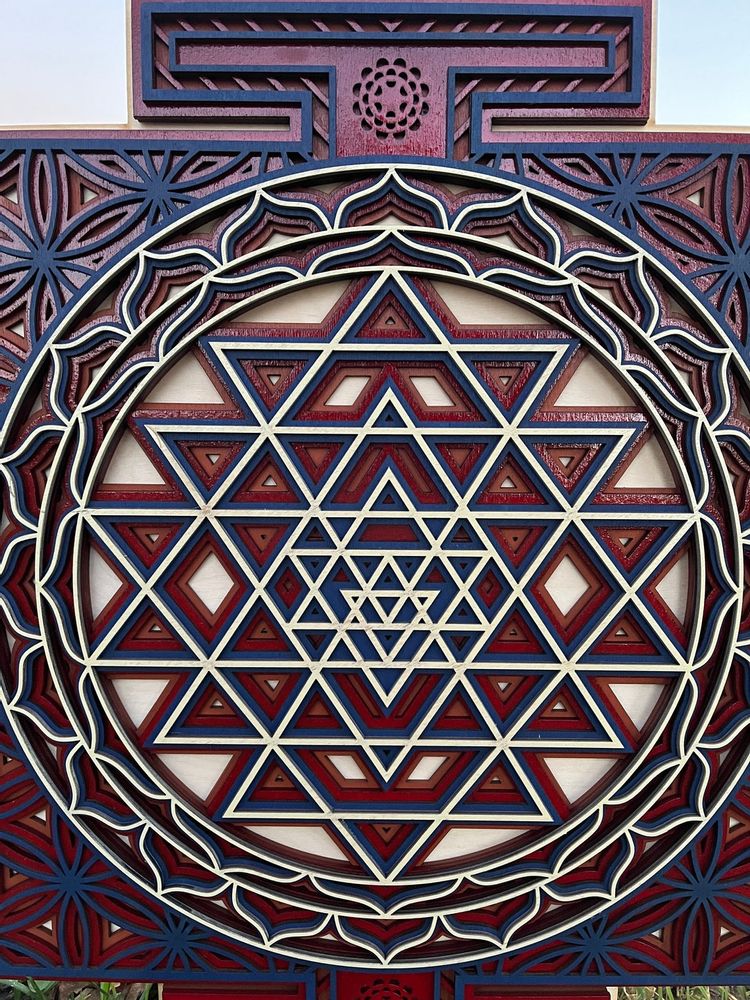 Other wall decoration - Sri Yantra Mandala, Sacred Geometry - BHDECOR