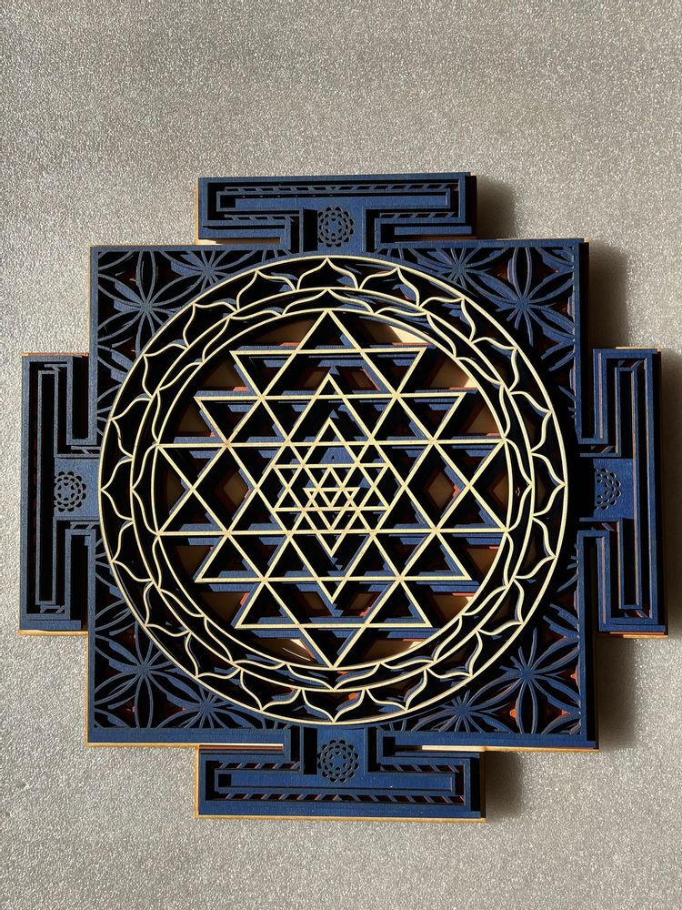 Other wall decoration - Sri Yantra Mandala, Sacred Geometry - BHDECOR