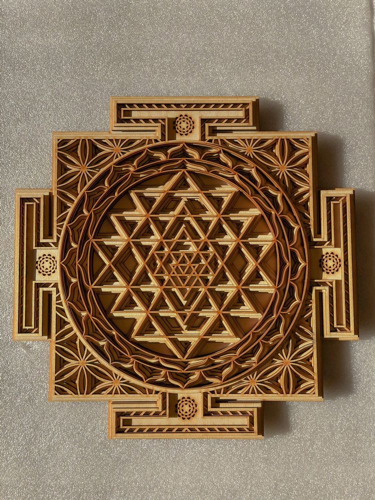 Other wall decoration - Sri Yantra Mandala, Sacred Geometry - BHDECOR