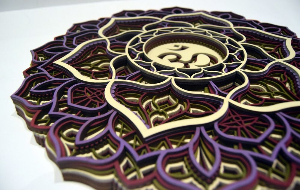 Autres décorations murales - Mandala en forme de couronne à suspendre - BHDECOR