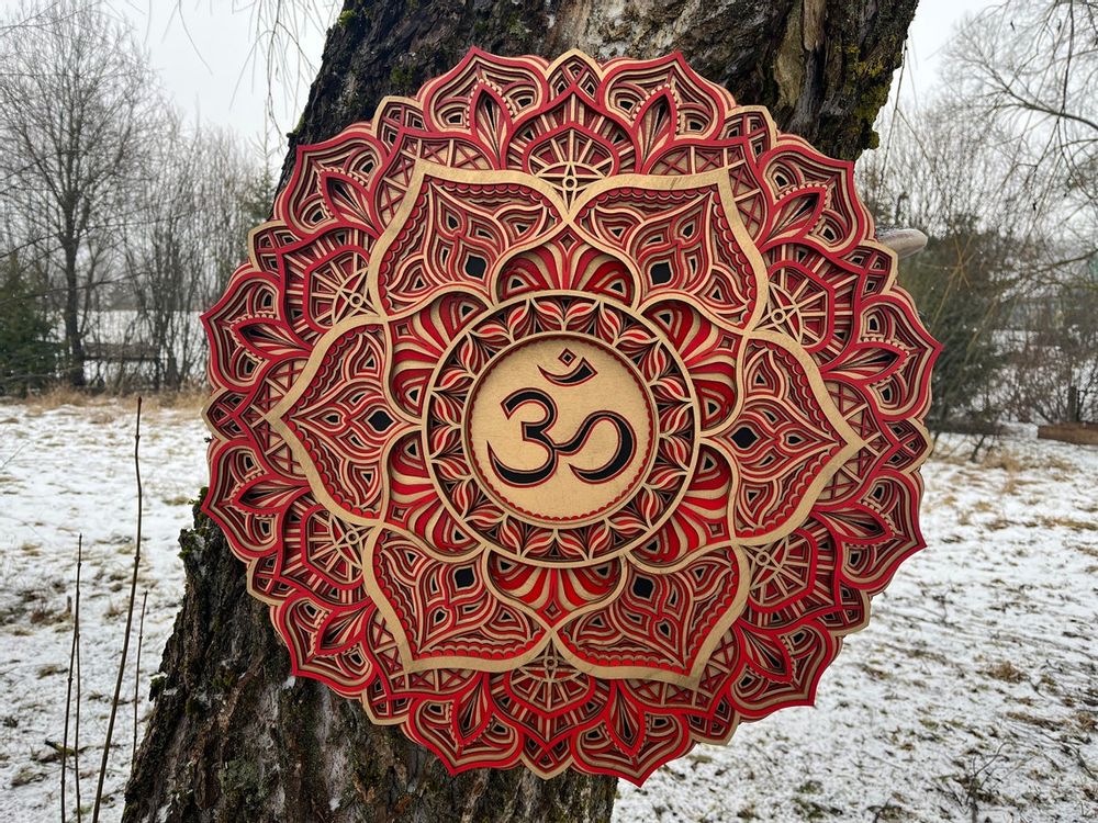 Autres décorations murales - Mandala en forme de couronne à suspendre - BHDECOR