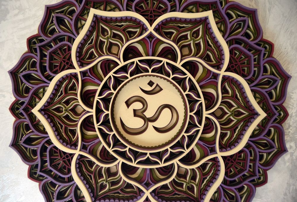 Autres décorations murales - Mandala en forme de couronne à suspendre - BHDECOR