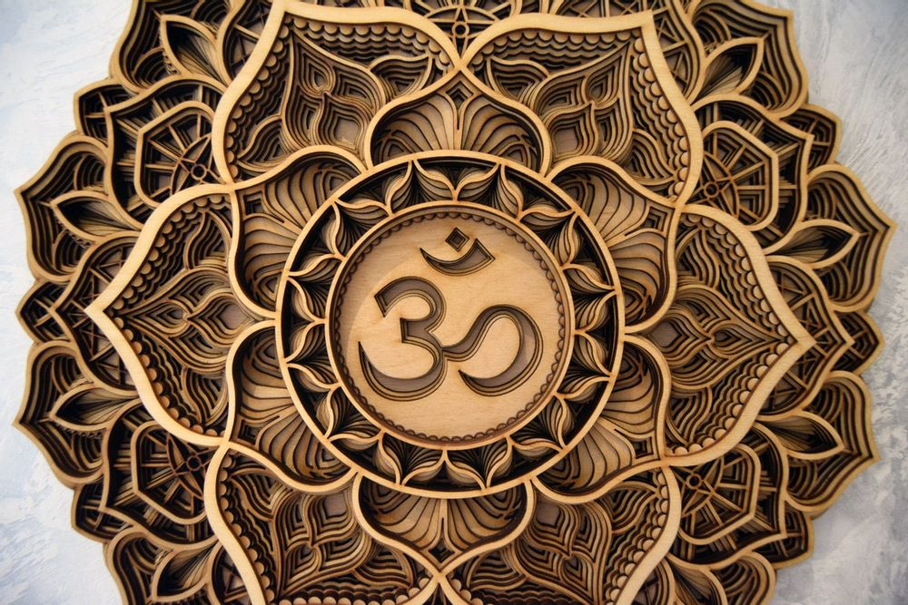 Autres décorations murales - Mandala en forme de couronne à suspendre - BHDECOR