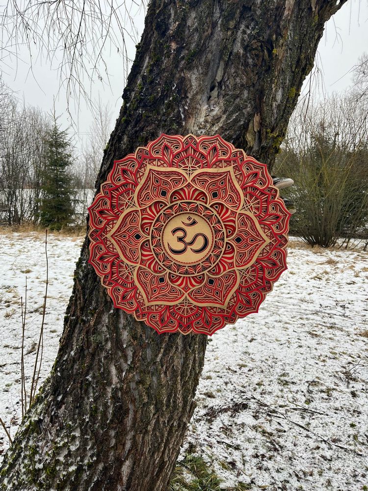 Autres décorations murales - Mandala en forme de couronne à suspendre - BHDECOR