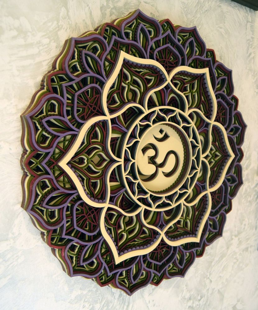 Autres décorations murales - Mandala en forme de couronne à suspendre - BHDECOR