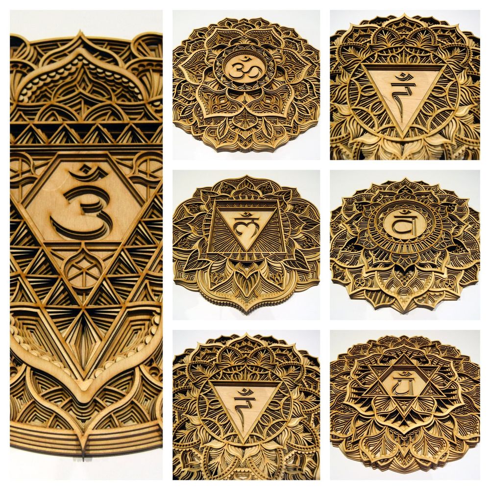 Other wall decoration - 7 Chakra Wall Art Set - BHDECOR