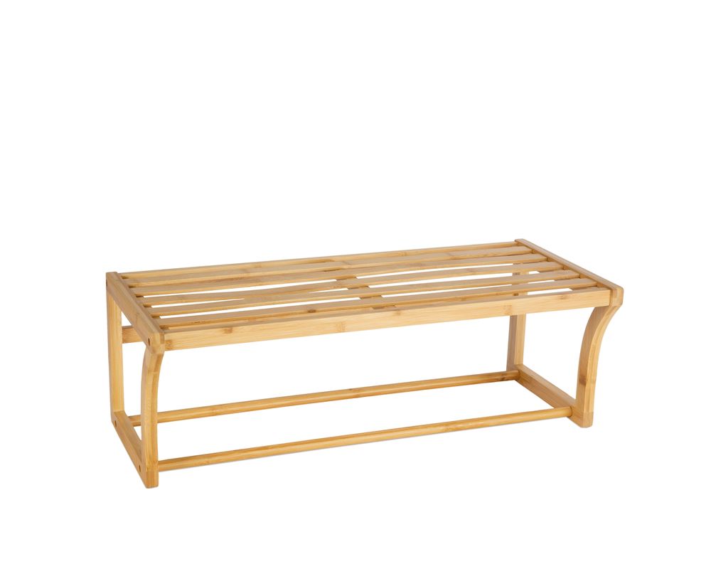 Bathroom storage - Bamboo wall towel rack 60x25.5x20.5 cm BA22004 - ANDREA HOUSE