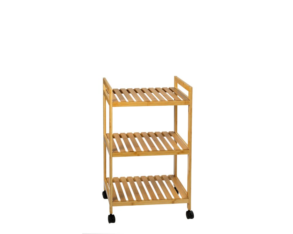 Bathroom storage - 3 tier bamboo cart 46x35x74.5 cm BA22006 - ANDREA HOUSE