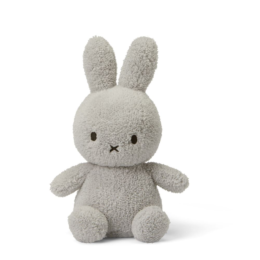 Peluches - Miffy by Bon Ton Toys - Miffy Terry Gris - 23cm - MIFFY BY BON TON TOYS