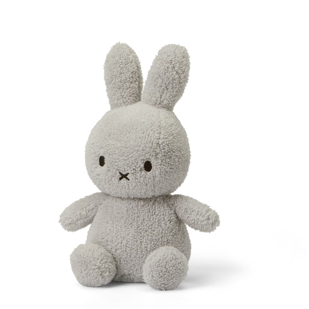 Peluches - Miffy by Bon Ton Toys - Miffy Terry Gris - 23cm - MIFFY BY BON TON TOYS