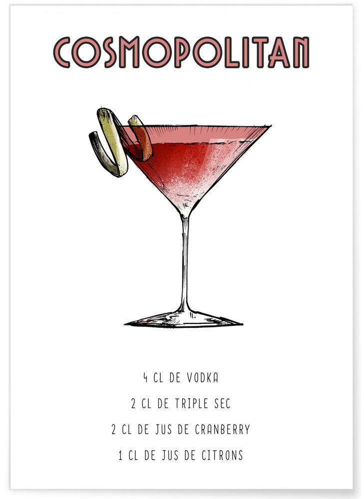 Kitchens furniture - COCKTAIL POSTERS - L'AFFICHERIE