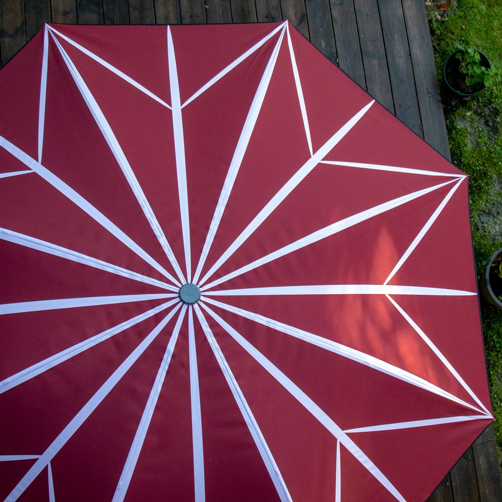 Objets design - Parasol de terrasse - Stella Terre de Sienne - Klaoos - KLAOOS