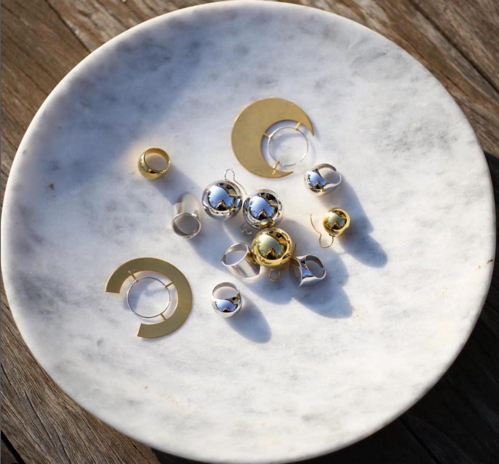 Bijoux - Boucles d'oreilles sphère grandes - BORD DE L'EAU