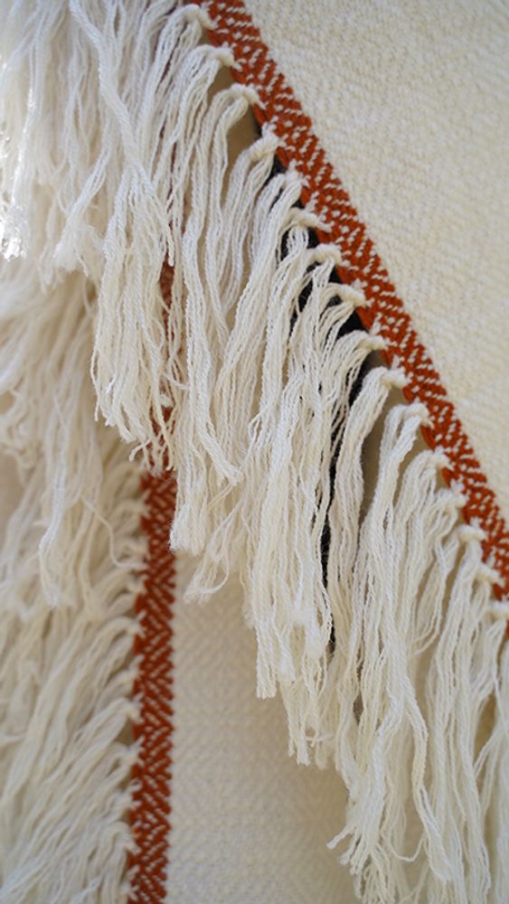 Unique pieces - Blanket White GAWA - BHUTAN TEXTILES