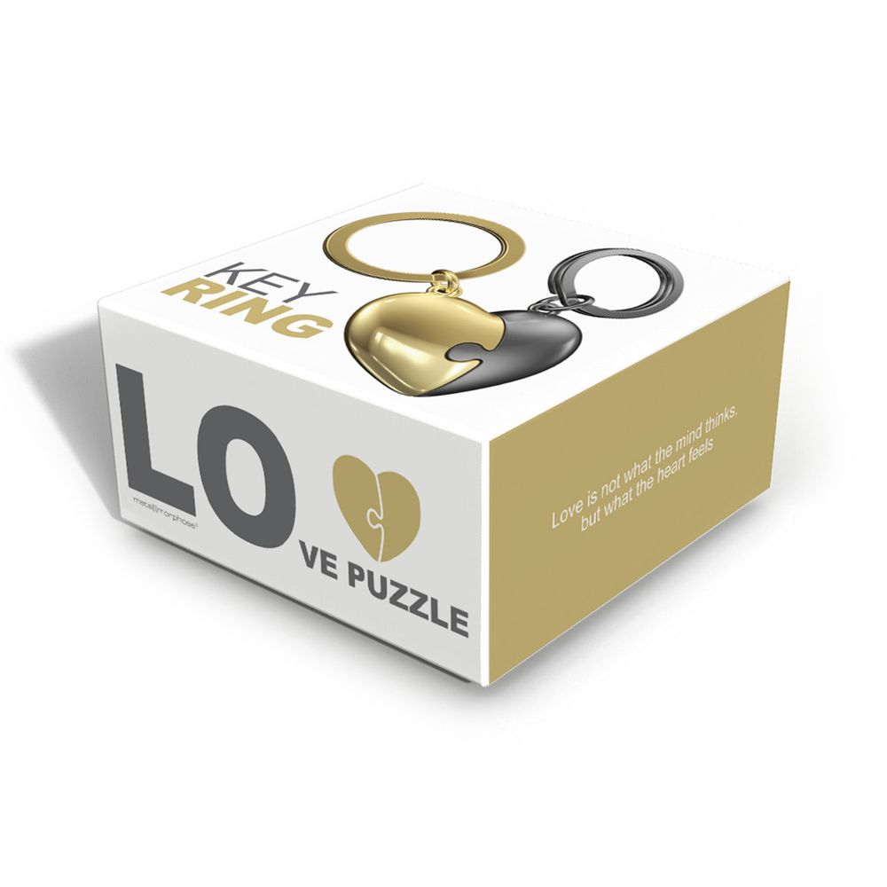 Bags and totes - Puzzle Heart Key Chain - METALMORPHOSE