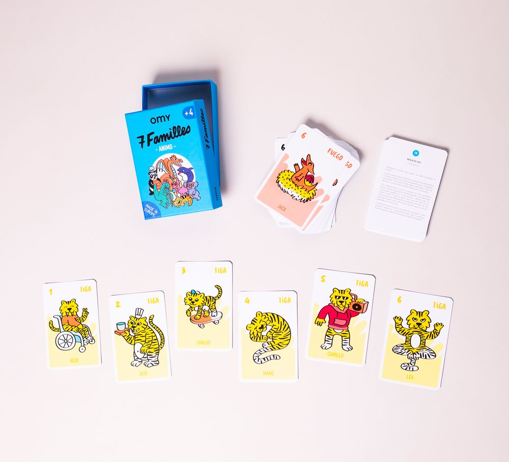 Jeux enfants - JEUX DE CARTE - MISTIGRI / 7 FAMILLES / BATAILLE / POP - OMY