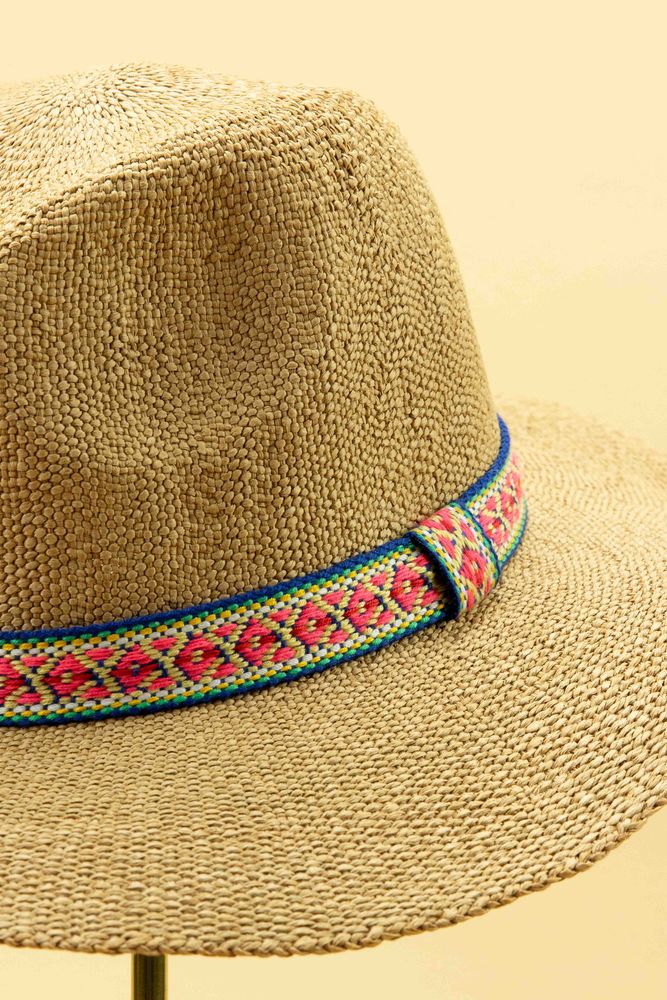Hats - Natasha Fuchsia Trim Hat - POWDER DESIGN