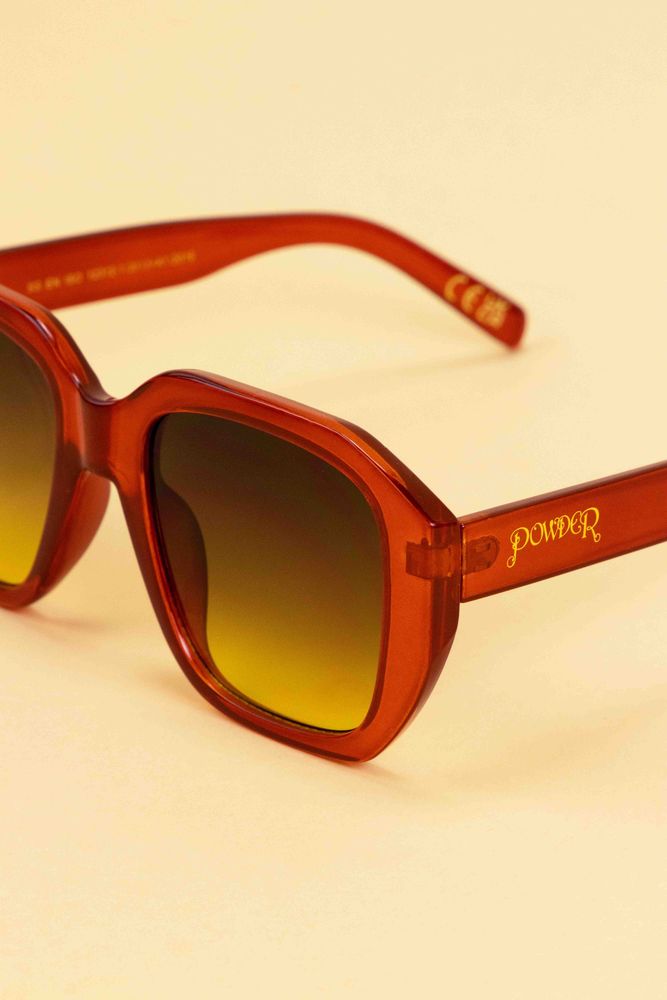 Glasses - Jolene Limited Edition Sunglasses - Rust - POWDER DESIGN