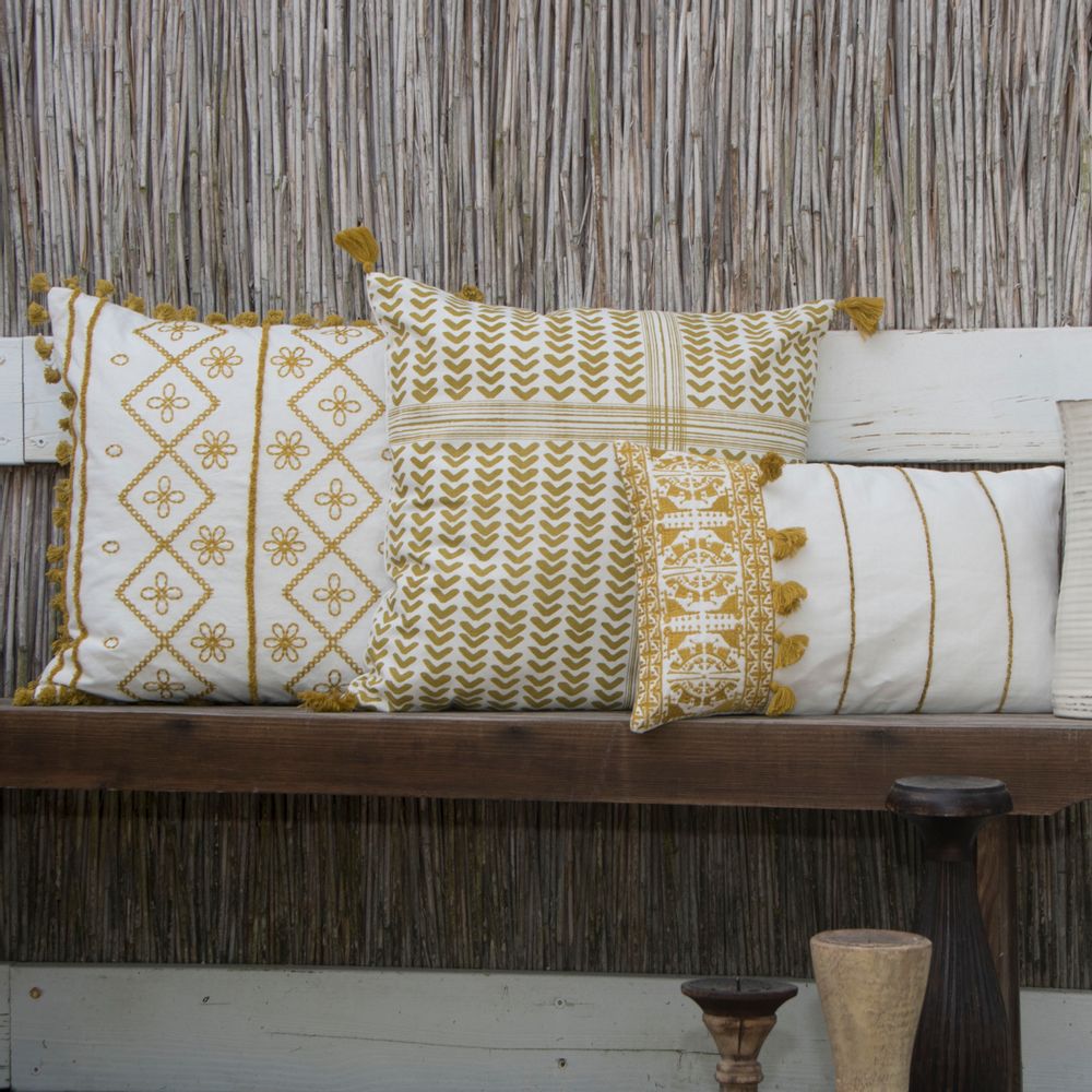 Cushions - Neo Berbère cotton/velvet cushion - FEBRONIE