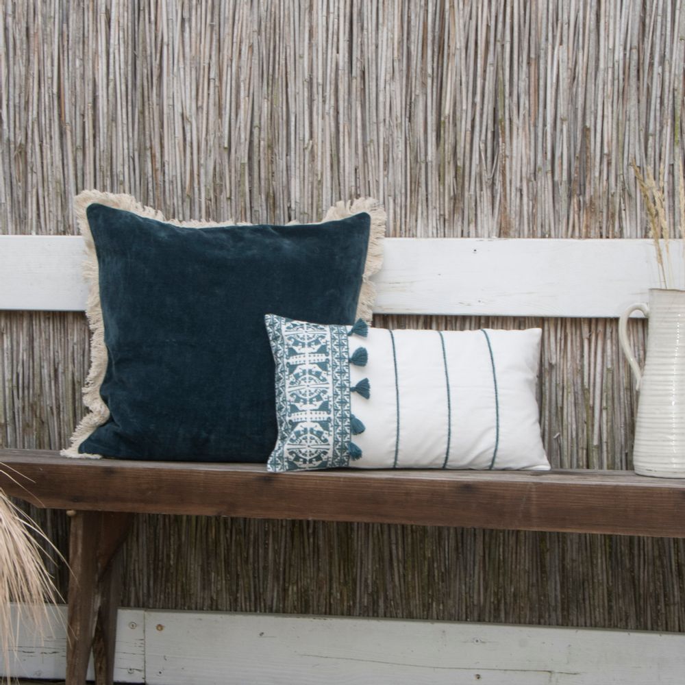 Cushions - Neo Berbère cotton/velvet cushion - FEBRONIE