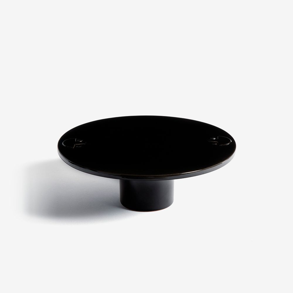Ceramic - Water Lily - Dish on Stand - DRAGONFLY