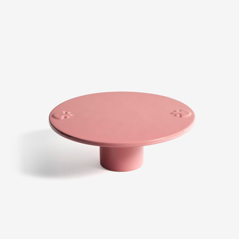 Ceramic - Water Lily - Dish on Stand - DRAGONFLY