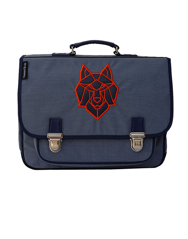 Sacs et cartables enfants - CARTABLE LOUP BLEU - CARAMEL&CIE