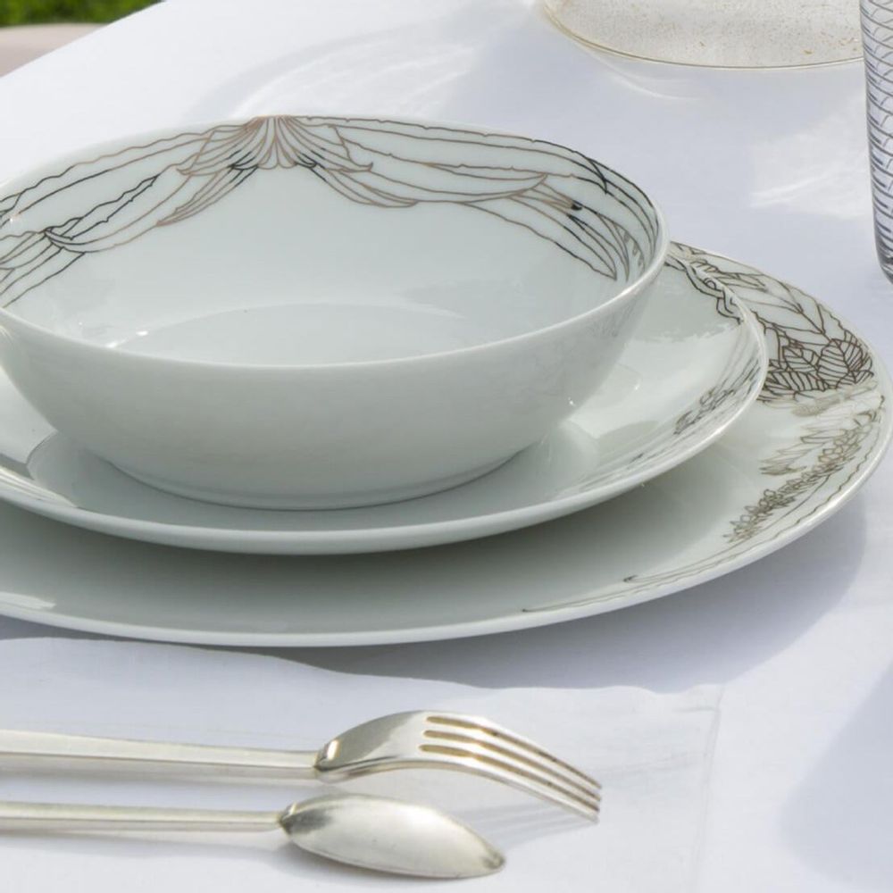 Assiettes au quotidien - Essences précieuses - Service de 4 assiettes à dessert - DRAGONFLY