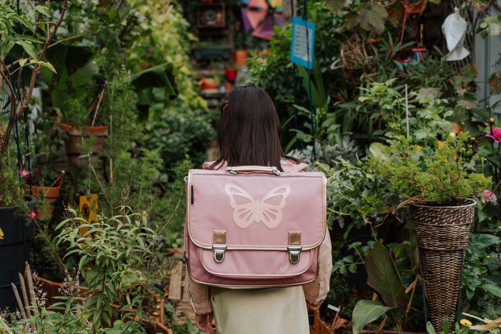 Sacs et cartables enfants - CARTABLE LIBELLULE ET PAPILLON - CARAMEL&CIE