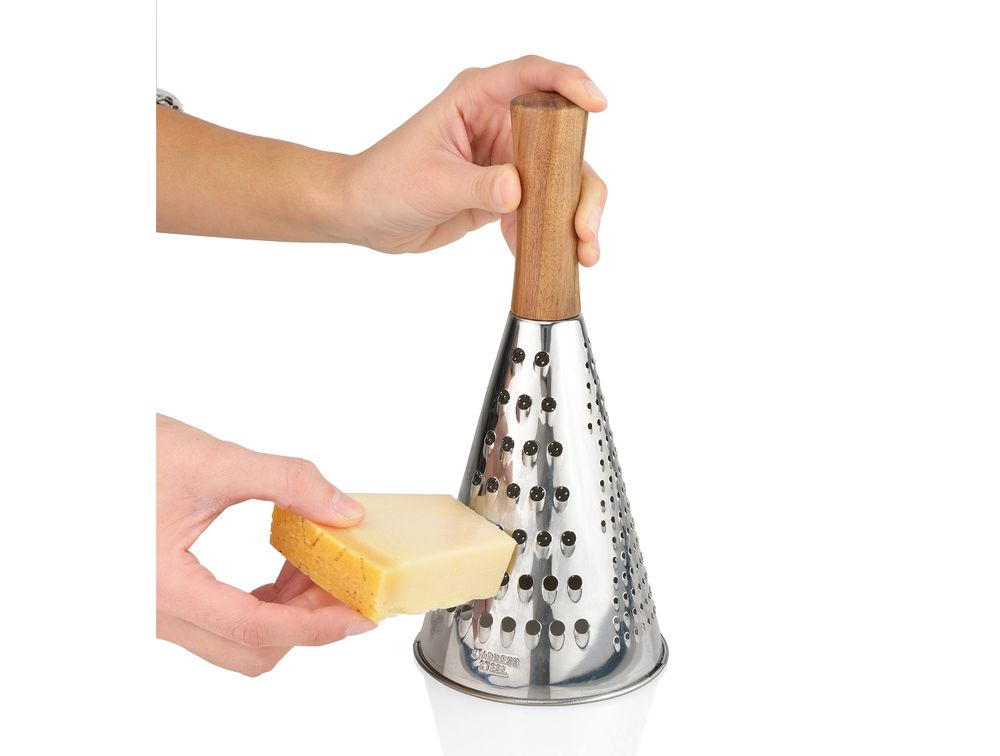 Spice grinders - Stainless steel conic grater Ø10.5x24 cm CC68027 - ANDREA HOUSE